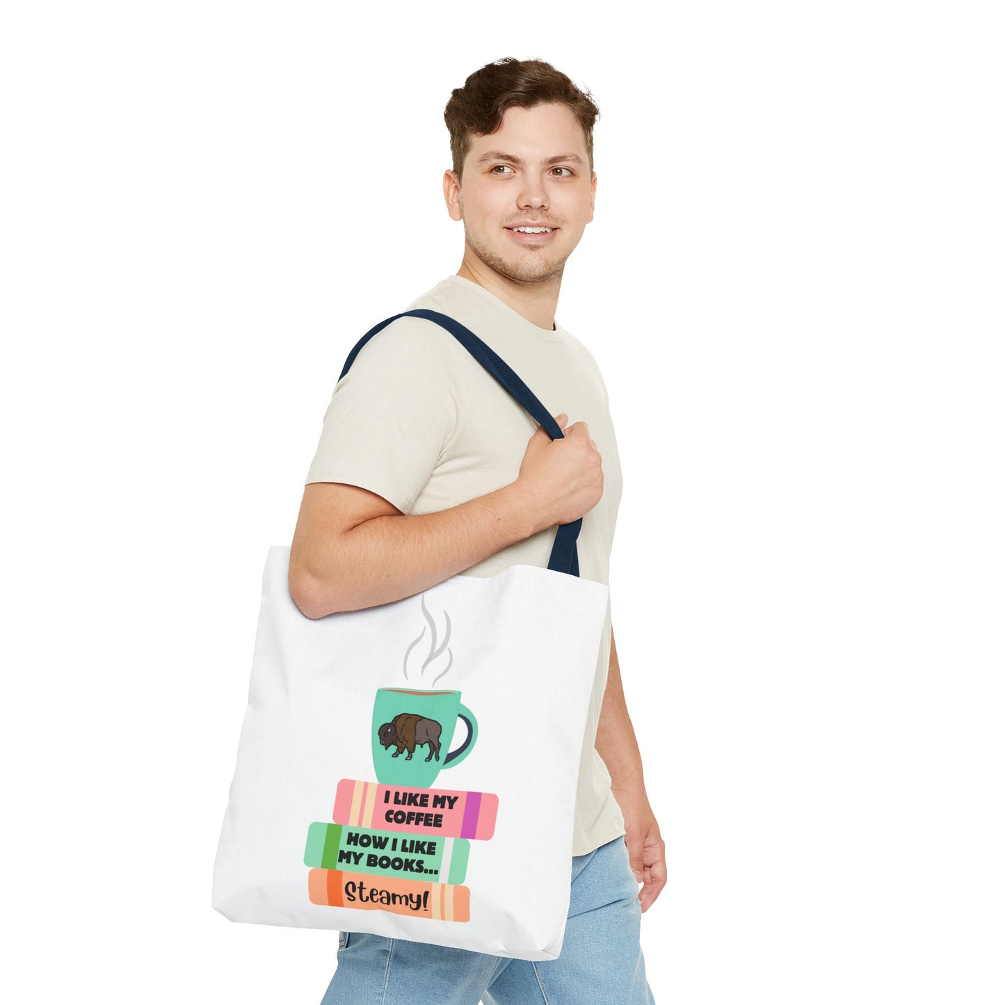 Steamy Coffee & Books Introvert Tote