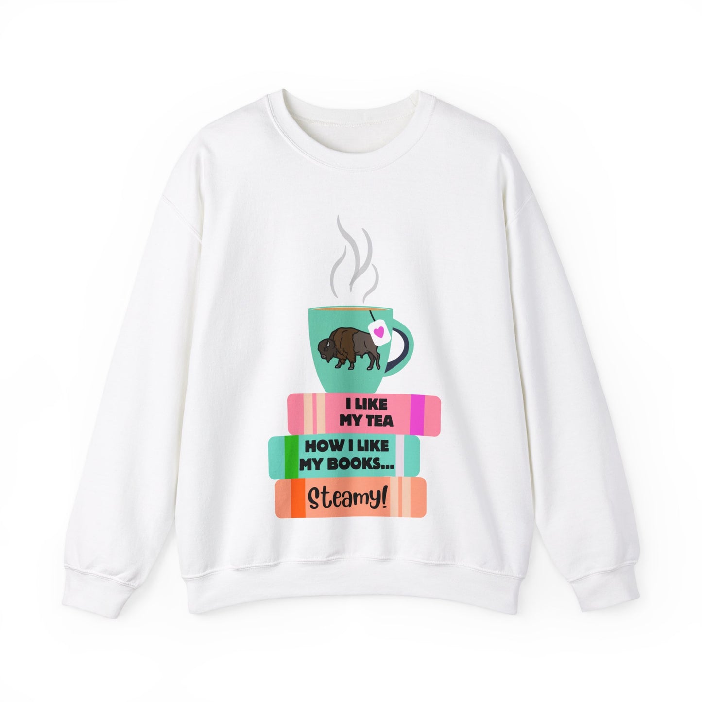 Hot Tea & Books Crewneck Sweatshirt