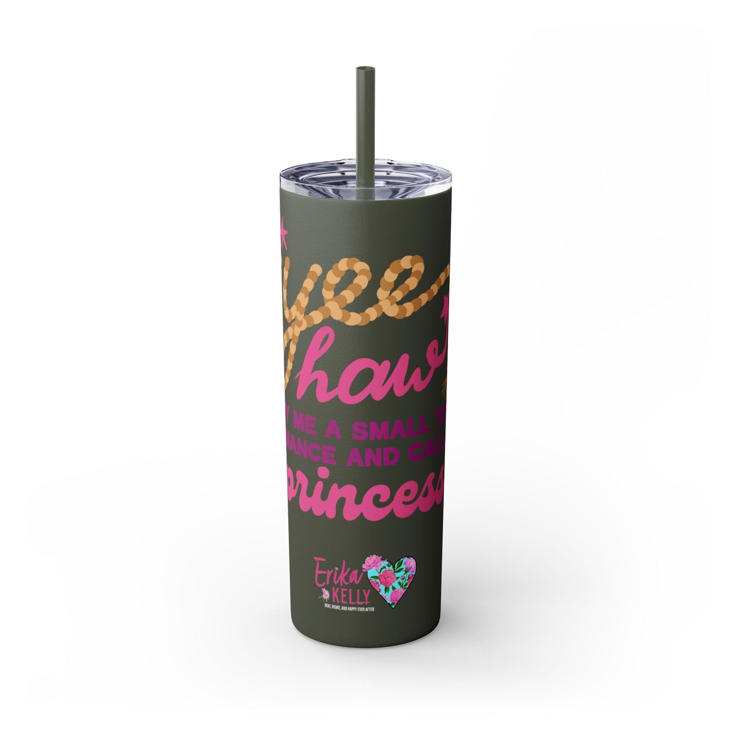 Yee Haw Princess Tumbler with Straw, 20oz