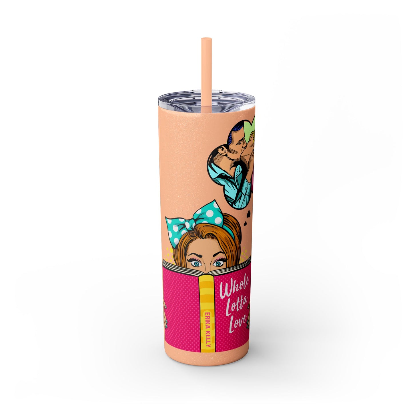 Romance Comic Tumbler with Straw, 20oz