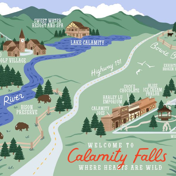 Calamity Falls Map