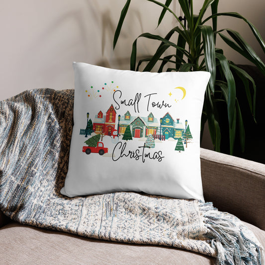 Small Town Christmas Basic Pillow