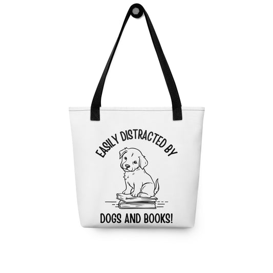 Pet Dog & Book Lover Tote bag