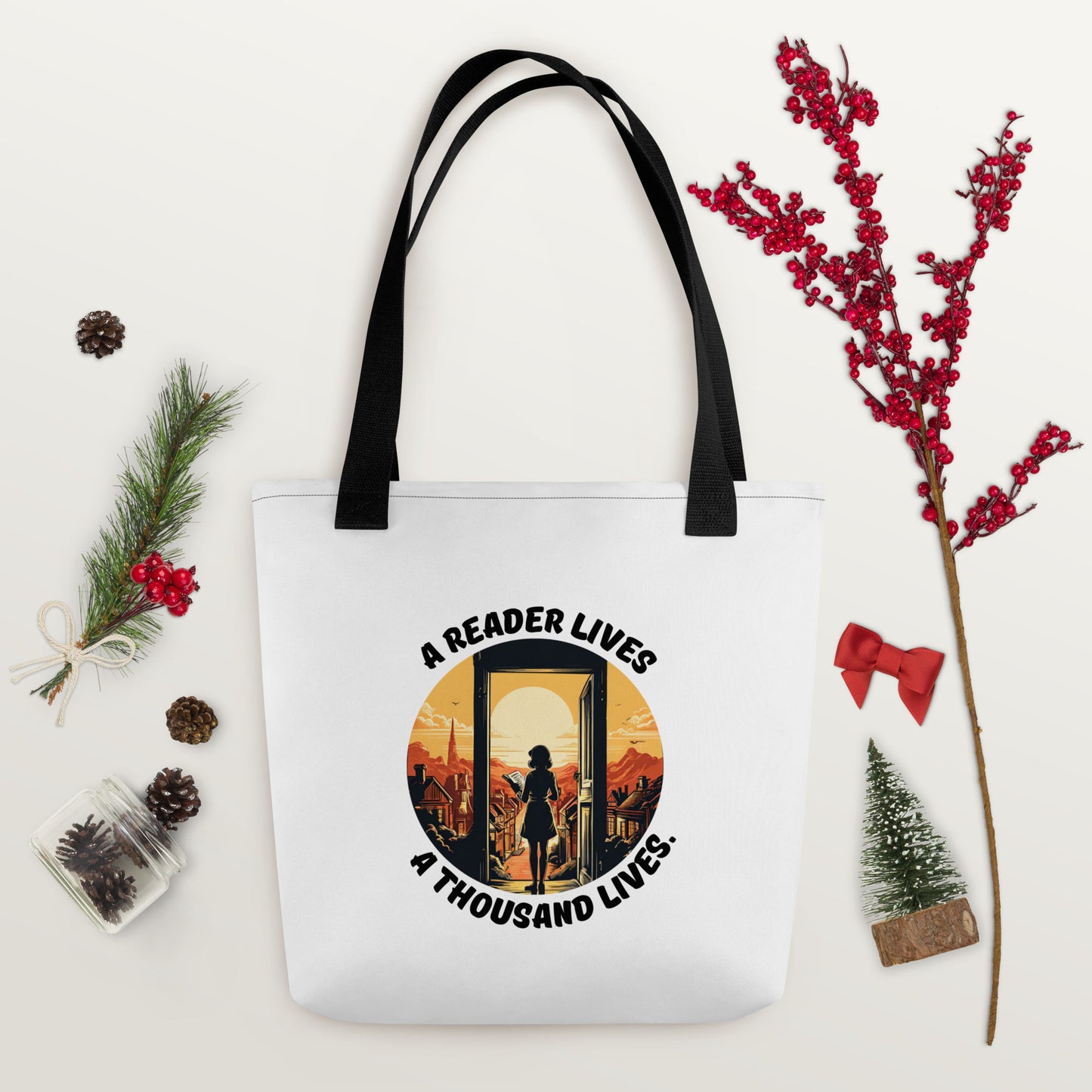 A Reader Lives 1000 Lives Tote bag