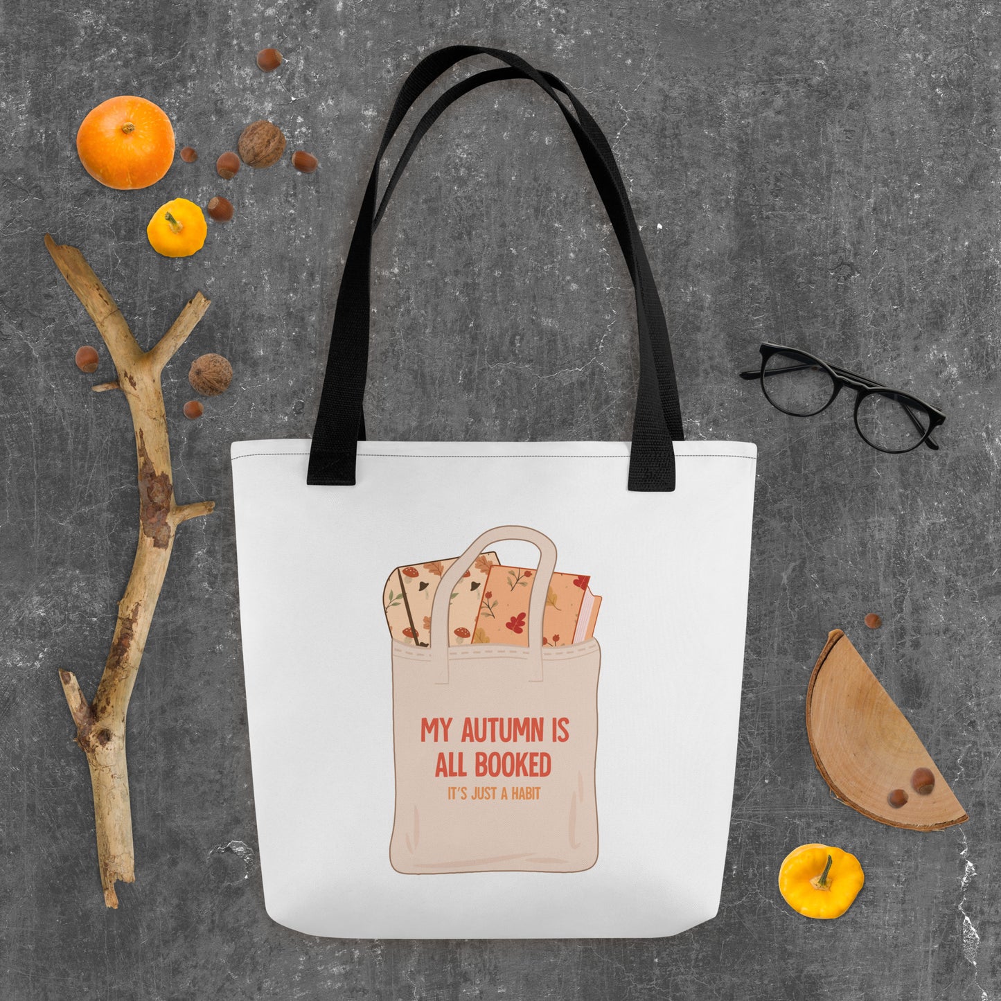 My Autumn is All Booked Tote bag