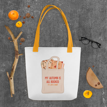 My Autumn is All Booked Tote bag