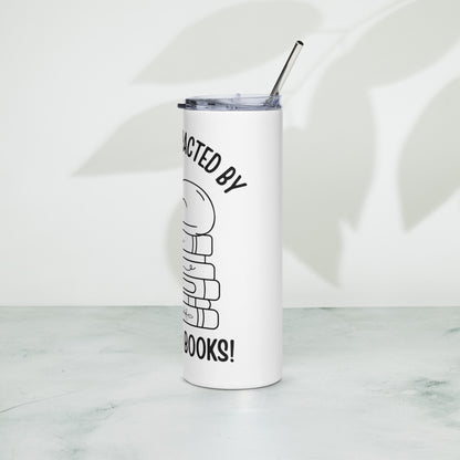 Pet Cat & Book Lover Stainless steel tumbler