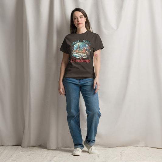 Small Town Christmas on Lake Unisex classic tee