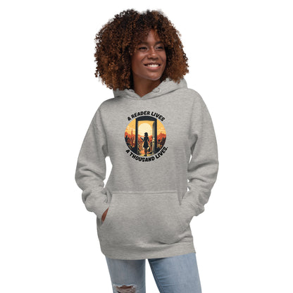 A Reader Lives 1000 Lives Unisex Hoodie