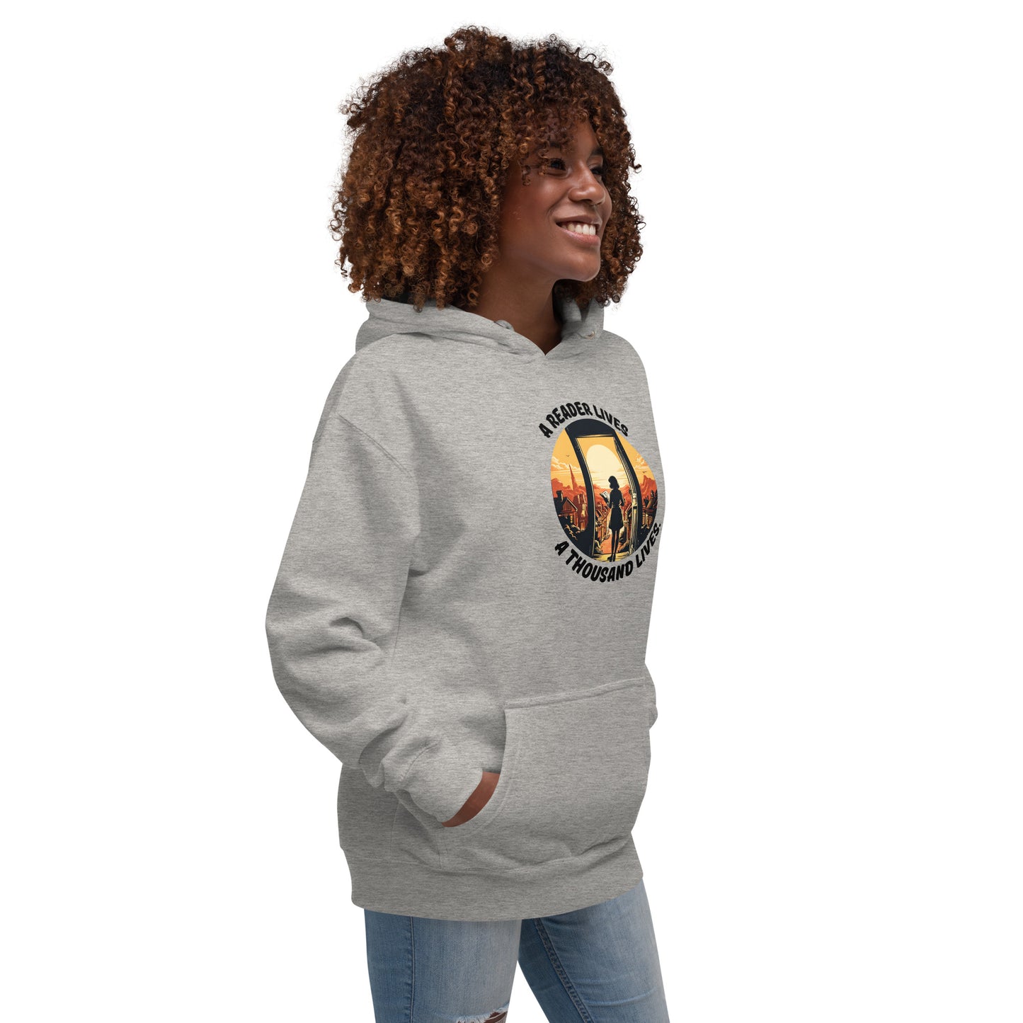 A Reader Lives 1000 Lives Unisex Hoodie