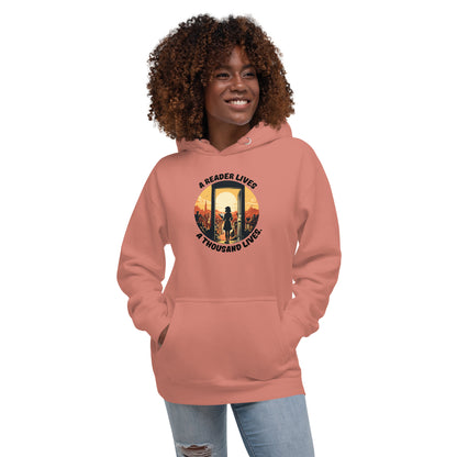 A Reader Lives 1000 Lives Unisex Hoodie