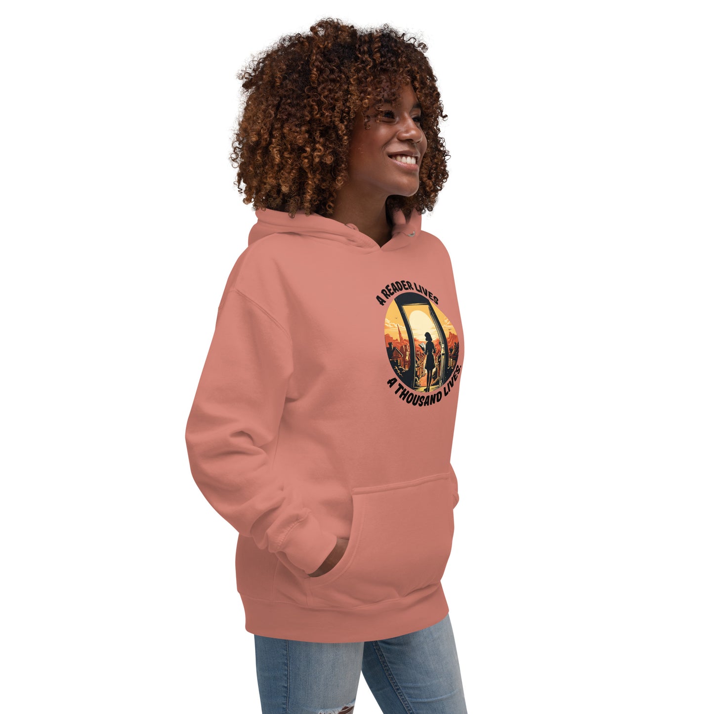 A Reader Lives 1000 Lives Unisex Hoodie