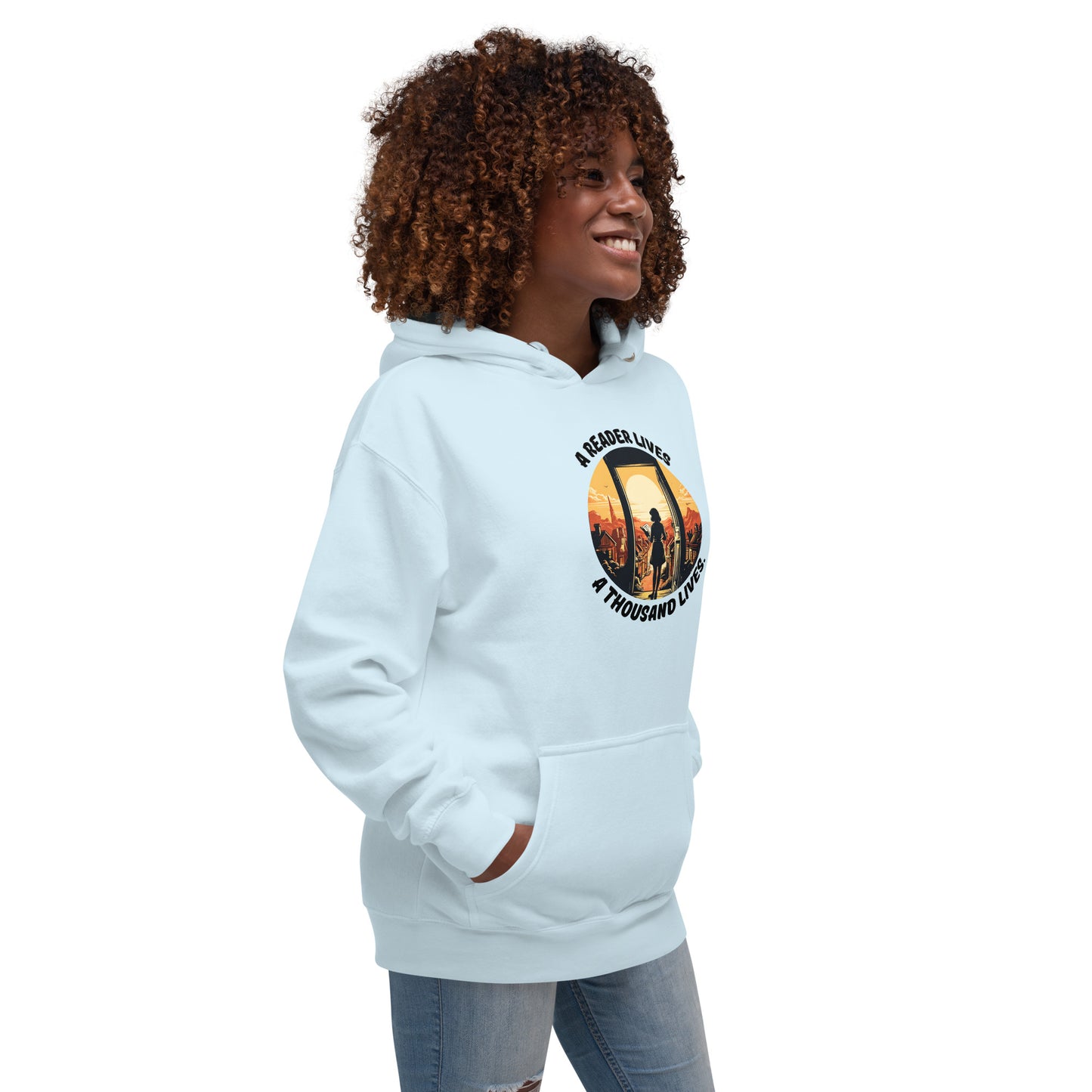 A Reader Lives 1000 Lives Unisex Hoodie