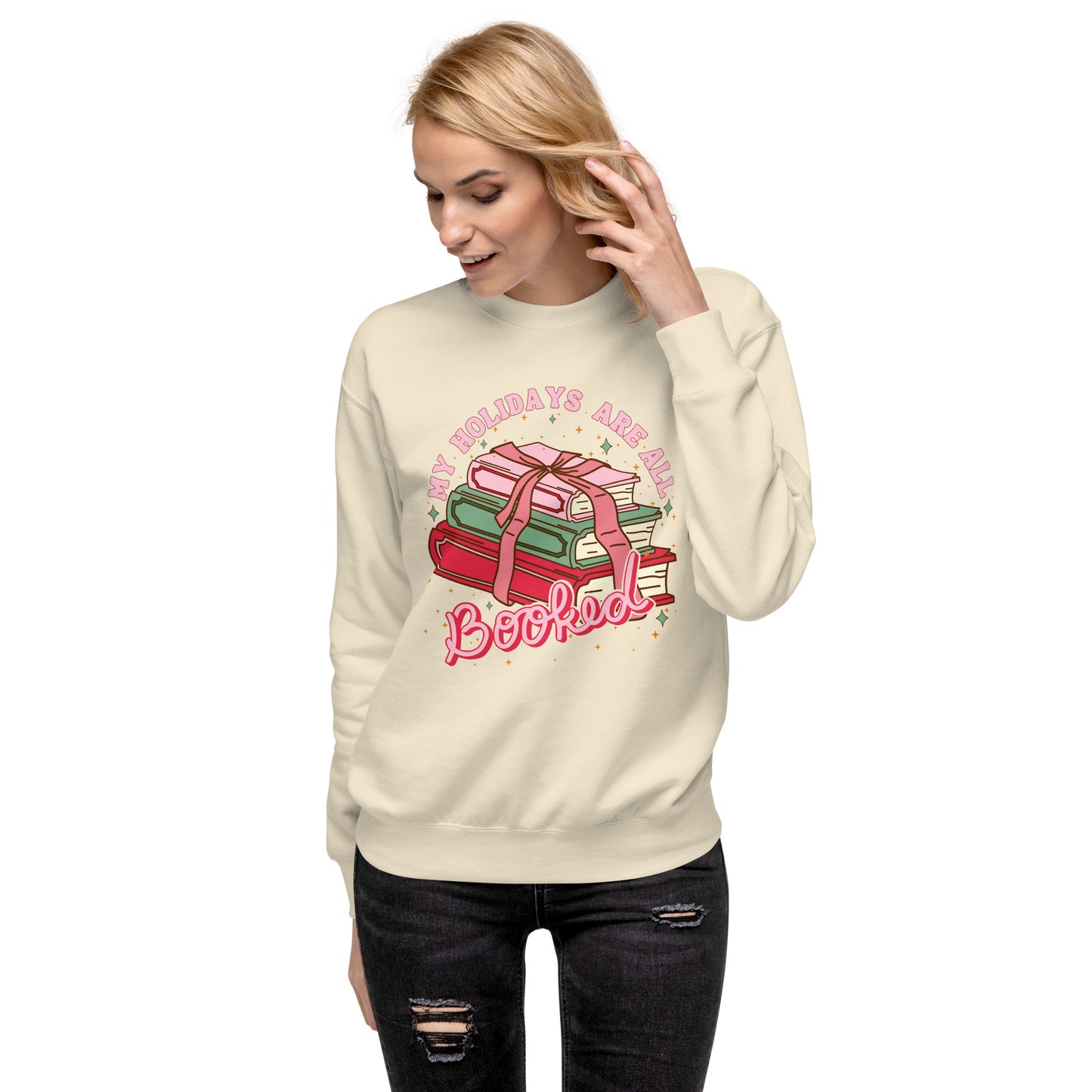 Booked Christmas Unisex Premium Sweatshirt