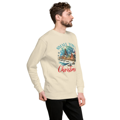 Small Town Christmas On Lake Unisex Premium Sweatshirt