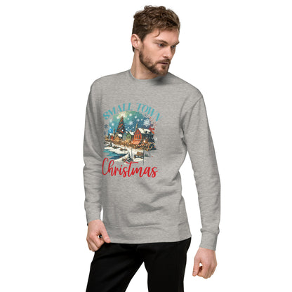 Small Town Christmas On Lake Unisex Premium Sweatshirt