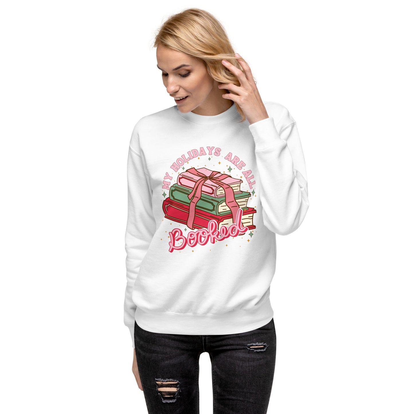 Booked Christmas Unisex Premium Sweatshirt