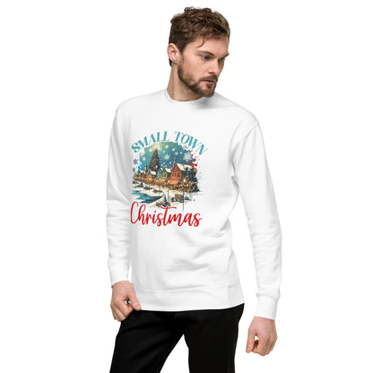 Small Town Christmas On Lake Unisex Premium Sweatshirt