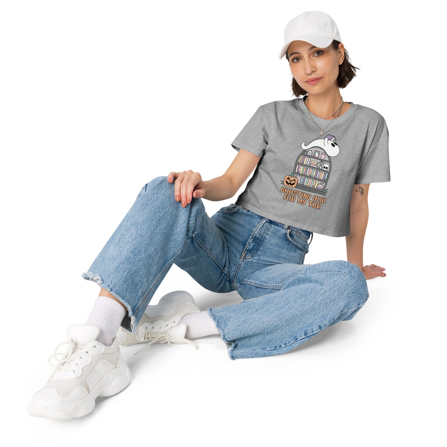 Ghosting You for My TBR Women’s crop top