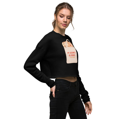 My Autumn is All Booked Crop Sweatshirt