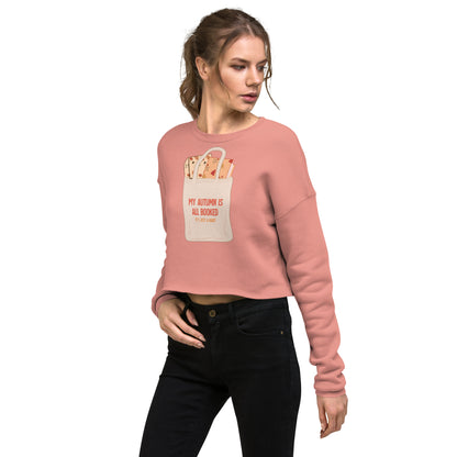 My Autumn is All Booked Crop Sweatshirt